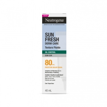 NEUTROGENA SUN FRESH DERM CARE OIL CONTROL FLUIDO S/COR FPS 80 40ML (6)