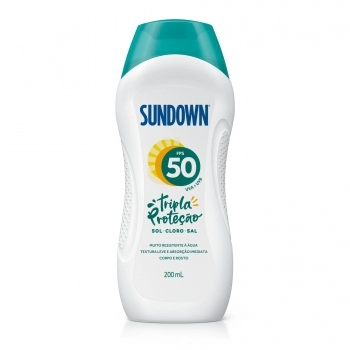 SUNDOWN PROT SOLAR CORPO E ROSTO TRIPLA PROTEÇÃO FPS 50 200ML (12)