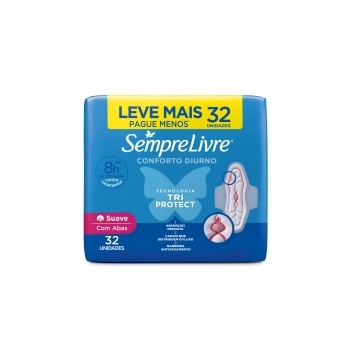 SEMPRE LIVRE CONFORTO DIURNO SUAVE C/ABAS 32 UN (12)