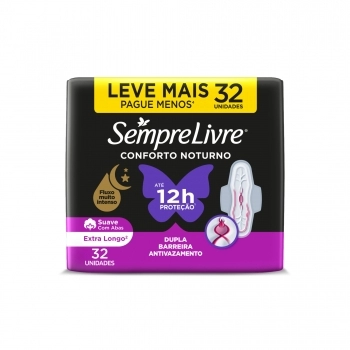 SEMPRE LIVRE CONFORTO NOTURNO SUAVE C/ABAS 32 UN (12)