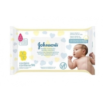 JOHNSON'S BABY LENÇOS UMED RN 96UN (12)