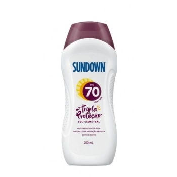 SUNDOWN PROT SOLAR CORPO E ROSTO TRIPLA PROTEÇÃO FPS 70 200ML (12)