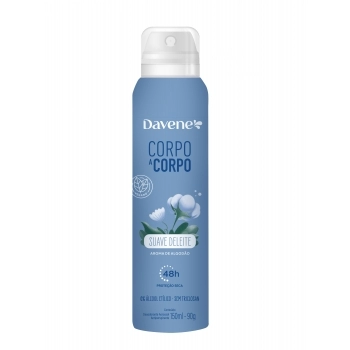 DESODORANTE ANTIPERSPIRANTE AEROSSOL CORPO A CORPO SUAVE 150ML (6)