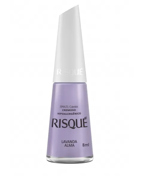 RISQUE ESMALTE CREMOSO LAVANDA ALMA 8ml - COMERCIAL