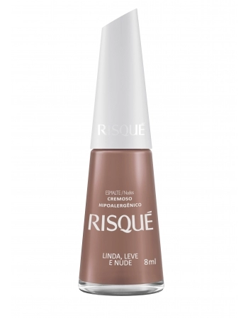 RISQUE ESMALTE CREMOSO LINDA LEVE NUDE 8ml - COMERCIAL