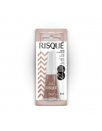 RISQUE ESMALTE CREMOSO LINDA LEVE NUDE 8ml - BLISTER