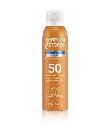 CENOURA & BRONZE PROTETOR SOLAR AEROSSOL FPS50 200ml